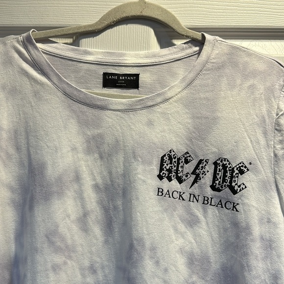 Lane Bryant AC/DC Tie Dye T-Shirt Dress 22/24 - Picture 6 of 10
